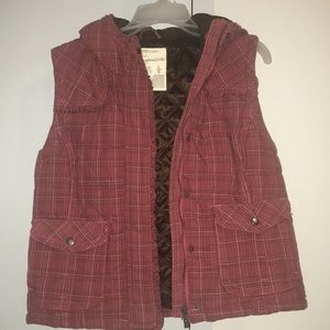Large Pink Plaid Vest